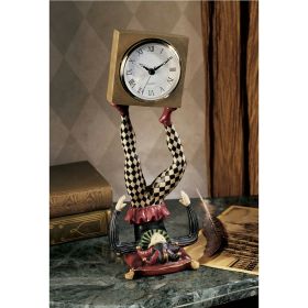 JUGGLING TIME JESTER CLOCK