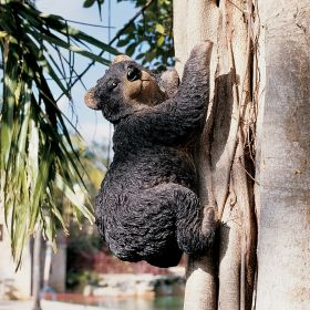 YONVA THE CLIMBING BLACK BEAR STATUE