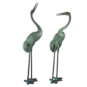 COLOSSAL CRANES BRONZE STATUE SET           FRT-NR