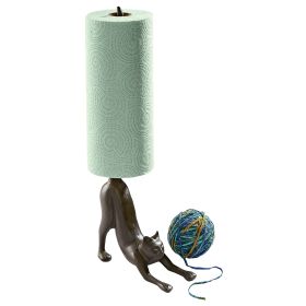 KITTY CROUCH IRON PAPER TOWEL HOLDER