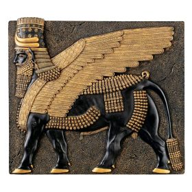 ASSYRIAN WINGED BULL PLAQUE