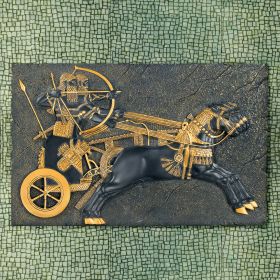 ASSYRIAN WAR CHARIOT PLAQUE