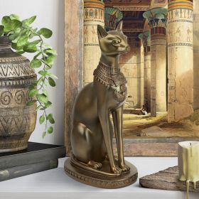 LARGE BASTET CAT GODDESS OF ANCIENT EGYPT STATUE