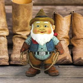 COUNTRY COWBOY KLAUS GNOME STATUE