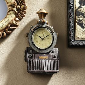 ALL ABOARD LOCOMOTIVE WALL CLOCK