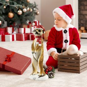 MERRY MEERKAT HOLIDAY GREETER STATUE