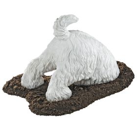 HIGHLAND TERRIER DIGGING DOG STATUE