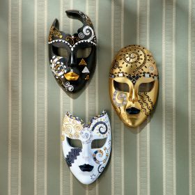 S/3 MODERN MARDI GRAS MASKS