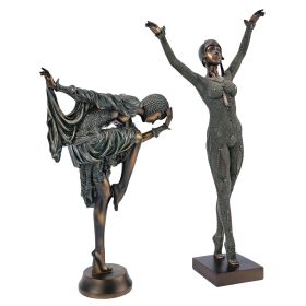 S/2 CHIPARUS DANCER STATUES