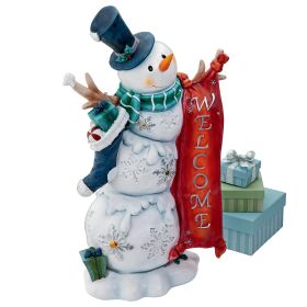 SNOWMAN WELCOME STATUE - NO LIGHT