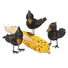 S/3 MYTHS AND LEGENDS RAVEN STATUES