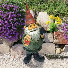 DAGOBERT WITH GIFTS GARDEN GNOME STATUE