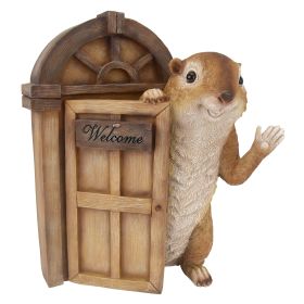 GARDEN GREETINGS SQUIRREL WELCOME STATUE