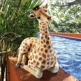 ZARI THE RESTING GIRAFFE STATUE MEDIUM