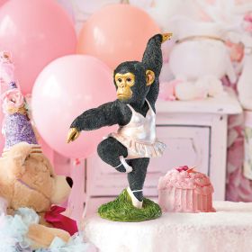 CHIMP DOING BALLET IN PINK TUTU