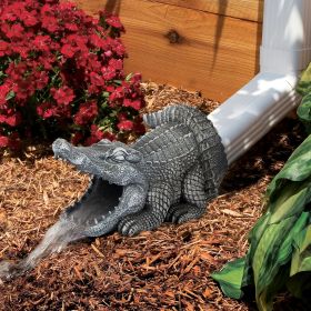 SWAMP ALLIGATOR RAIN GUTTER