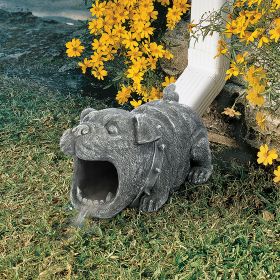 BUTCH THE BULLDOG RAIN GUTTER