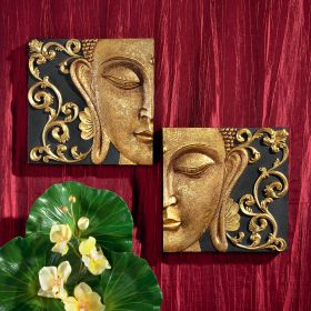 WRONG SKU NUMBER ------ MIRRORED NIRVANA DUAL BUDDHA PLAQUES