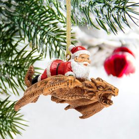 SANTA AND THE SNOWDRAGON ORNAMENT