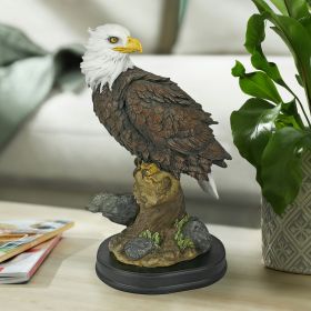 MEDIUM NOBLE BALD EAGLE STATUE