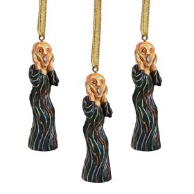 S/3 SILENT SCREAM ORNAMENTS