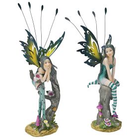 S/2 LOCHLOY HOUSE FAIRY STATUES