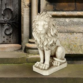 MANSFIELD MANOR LION SENTINEL STATUE