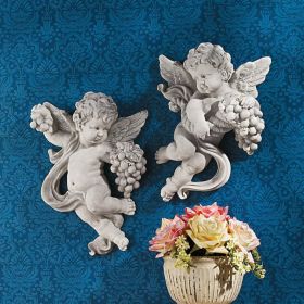 CHERUB HARVEST PLAQUES