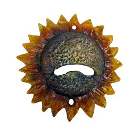 SUNNY SUNFLOWER CAST IRON BOTTLE OPENER