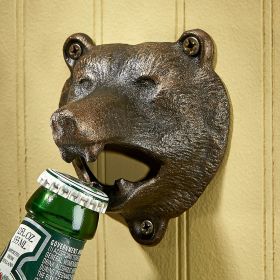 GRIZZLY BEAR OF THE WOODS BOTTLE OPENER