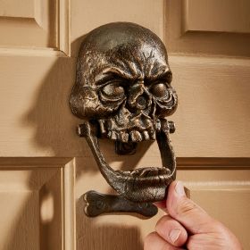 MEDIUM KNOCK-JAW SKULL DOOR KNOCKER