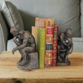 RODINS THINKER BOOKEND PAIR