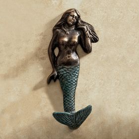 MERMAID CAST IRON WALL HOOK