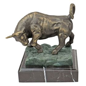 BULL OF WALL STREET CAST IRON STATUE