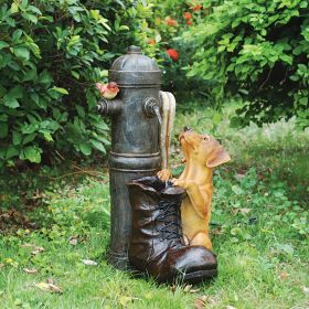 FIRE HYDRANT POOCH GARDEN FOUNTAIN