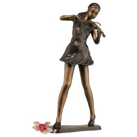 GALLERY SIZE YOUNG VIOLINIST BRONZE