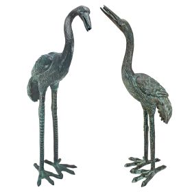 BRONZE CRANES PAIR SMALL                        NR