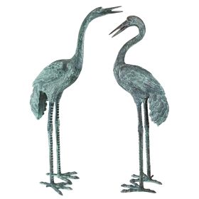 BRONZE CRANES PAIR LARGE                        NR