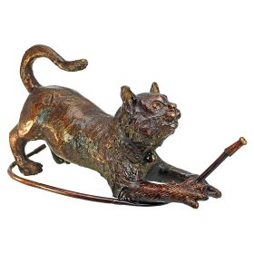 CAT W/ HOSE BRONZE