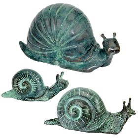 S/3 BRONZE SNAILS