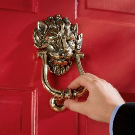 10 DOWNING STR LION DOOR KNOCKER