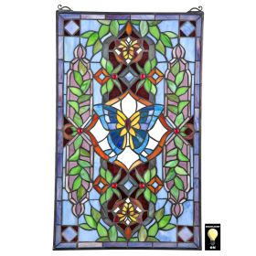 BUTTERFLY UTOPIA STAINED GLASS WINDOW           NR