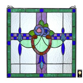 NIGHTSHADE STAINED GLASS WINDOW