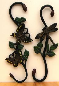 Cast Iron Butterfly & Dragonfly Plant Hanger