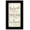 "Believe" by Mollie B, Ready to Hang Framed Print, Black Frame