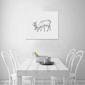 Decorative Decorative Wall Art - Deer (2) Frame Canvas Print