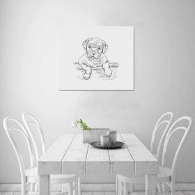 Decorative Decorative Wall Art - Cute Dog Frame Canvas Print