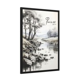 Contemporary Sketch Art: Still Waters Inspirational Scenic Art Illustration