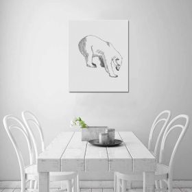 Decorative Decorative Wall Art - Polar Beer Frame Canvas Print