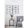 16" x 23" Rectangular Wooden Wall Mirror with Antique Black Frame, Vertical or Horizontal Home Decor for Living Room, Set of 2